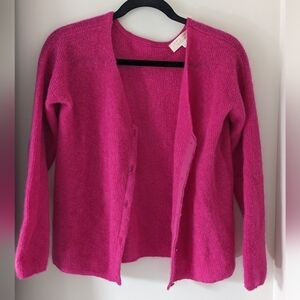 Sezane Barry Cardigan Fuchsia XS